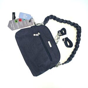 Baggallini Dome Crossbody with Braided Strap - French Navy Nylon